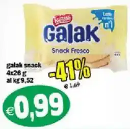 Il Castoro Supermercati Galak Snack Fresco offerta