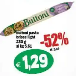 Il Castoro Supermercati Buitoni pasta brisee light offerta