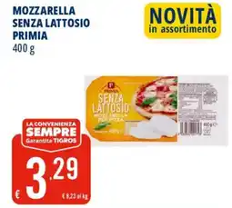 Tigros Mozzarella senza lattosio Primia offerta