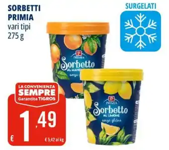Sorbetto Primia