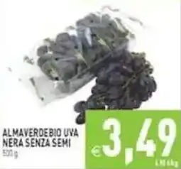 Pim Supermercati Almaverdebio uva nera senza semi offerta