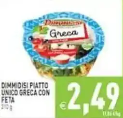 Pim Supermercati Dimmidisi piatto unico greca con feta offerta