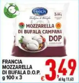 Iper Triscount Francia Mozzarella di Bufala D.O.P. offerta