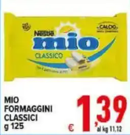Iper Triscount Mio formaggini classici offerta