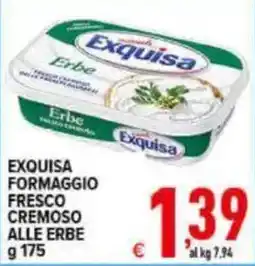 Iper Triscount Exquisa formaggio fresco cremoso alle erbe offerta
