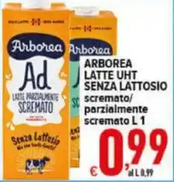 Iper Triscount Arborea latte UHT senza lattosio scremato/parzialmente scremato offerta