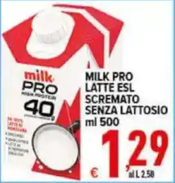 Iper Triscount Milk Pro latte Esl scremato senza lattosio offerta