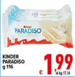 Iper Triscount Kinder Paradiso offerta