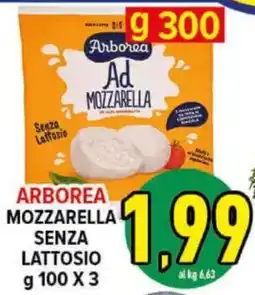 Iper Triscount Arborea mozzarella senza lattosio offerta