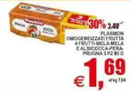 Pewex Plasmon omogeneizzati frutta offerta