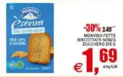 Pewex Monviso fette biscottate senza zucchero offerta