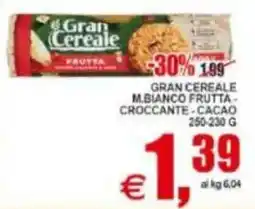 Pewex Gran Cereale M.Bianco Frutta - Croccante - Cacao offerta
