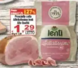 CTS Supermercati Prosciutto cotto Affettatissimo lentì offerta