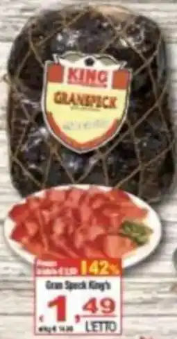 CTS Supermercati Gran Speck King's offerta