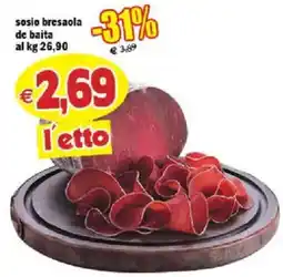 Il Castoro Supermercati sosio bresaola de baita offerta