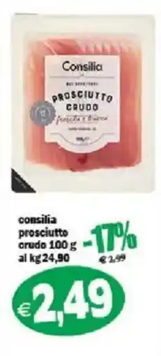 Il Castoro Supermercati Consilia prosciutto crudo offerta