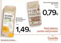 Il Castoro Supermercati Avena drink Bio Consilia offerta