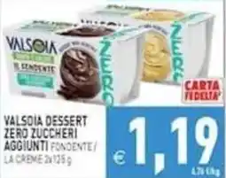 Pim Supermercati Valsoria dessert fondente offerta
