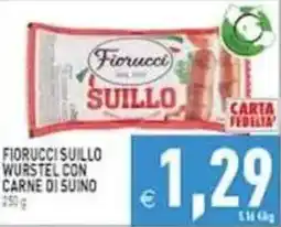Pim Supermercati Fiorucci Suillo wurstel con carne di suino offerta