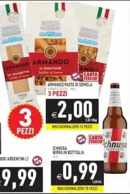 Pim Supermercati Armando pasta di semola offerta