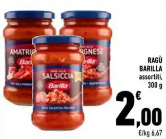 Ragù Barilla assortiti