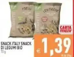 Pim Supermercati Snack Italy snack di legumi bio offerta
