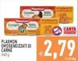 Pim Supermercati Plasmon omogeneizzati di carne offerta