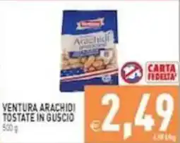 Pim Supermercati Ventura arachidi tostate in guscio offerta