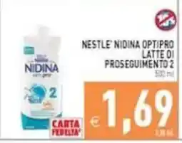 Pim Supermercati Nestlé Nidina Optipro Latte di Proseguimento 2 offerta