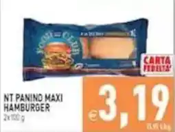 Pim Supermercati NT Panino Maxi Hamburger offerta