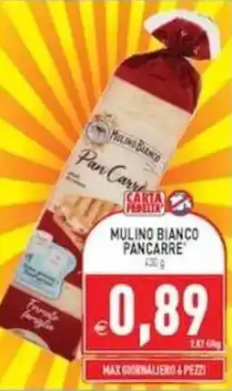 Pim Supermercati Mulino Bianco Pancarre offerta