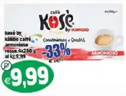 Il Castoro Supermercati Kosè by Kimbo caffè armonioso rosso offerta