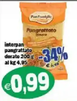 Il Castoro Supermercati Pan Famiglia Pangrattato Dorato offerta