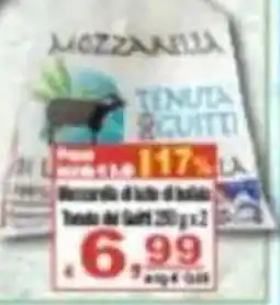CTS Supermercati Mozzarella di bufala di bufala Tenuta dei Gatti offerta