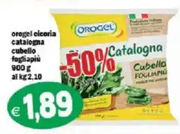 Il Castoro Supermercati Orogel cicoria catalogna cubello fogliapiù offerta
