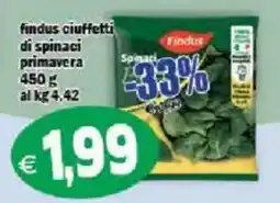 Il Castoro Supermercati Findus ciuffetti di spinaci primavera offerta