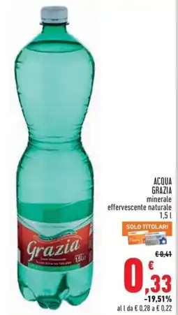 Conad Superstore Acqua minerale effervescente naturale Grazia offerta