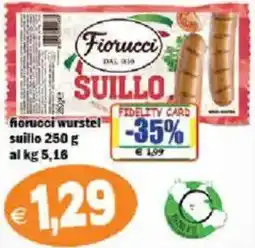 Il Castoro Supermercati Fiorucci wurstel suillo offerta