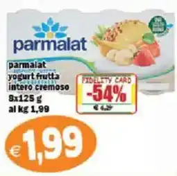 Il Castoro Supermercati Parmalat yogurt frutta intero cremoso offerta