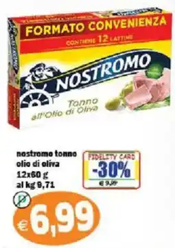 Il Castoro Supermercati Nostromo tonno olio di oliva offerta