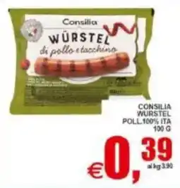 Pewex Consilia Würstel di pollo e tacchino offerta