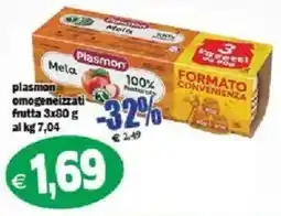 Il Castoro Supermercati Plasmon Melà omogeneizzati frutta offerta