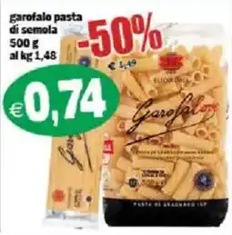Il Castoro Supermercati Garofalo pasta di semola offerta