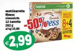 Il Castoro Supermercati Barrette fitness cioccolato Nestlé offerta
