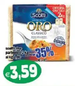 Il Castoro Supermercati Scotti riso parboiled offerta