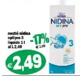 Il Castoro Supermercati Nestlé Nidina Optipro 3 offerta
