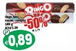 Il Castoro Supermercati ringo tubo cacao/vaniglia offerta
