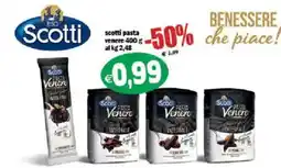 Il Castoro Supermercati Scotti pasta Venere integrale offerta