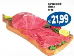 Il Castoro Supermercati carpaccio di vitella offerta