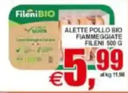 Pewex Alette pollo bio fiammeggiate Fileni offerta